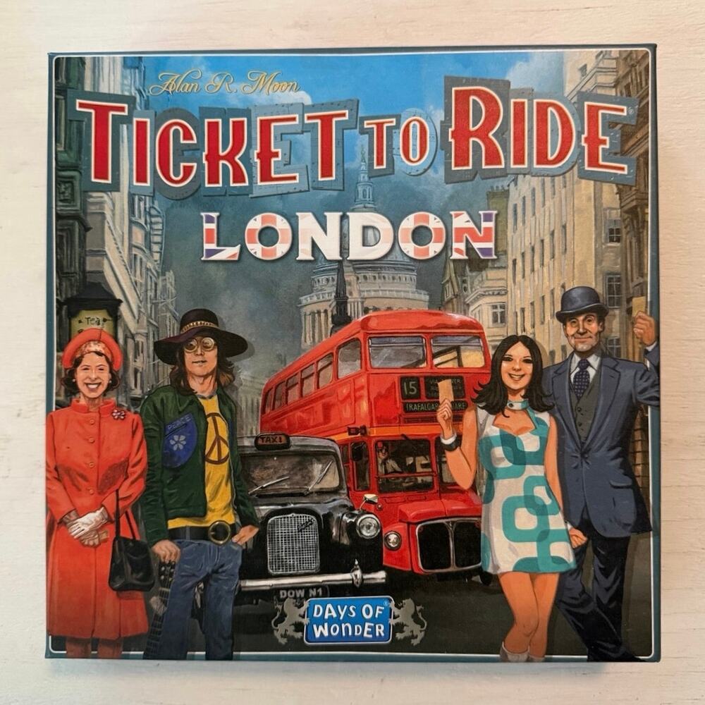 Ticket to Ride London Board Game 70s England Family Friendly Simple Quick Travel